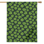 Water Lily Pads Pattern Print House Flag