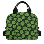 Water Lily Pads Pattern Print Insulated Lunch Bag