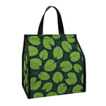 Water Lily Pads Pattern Print Insulated Lunch Tote