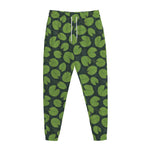 Water Lily Pads Pattern Print Jogger Pants