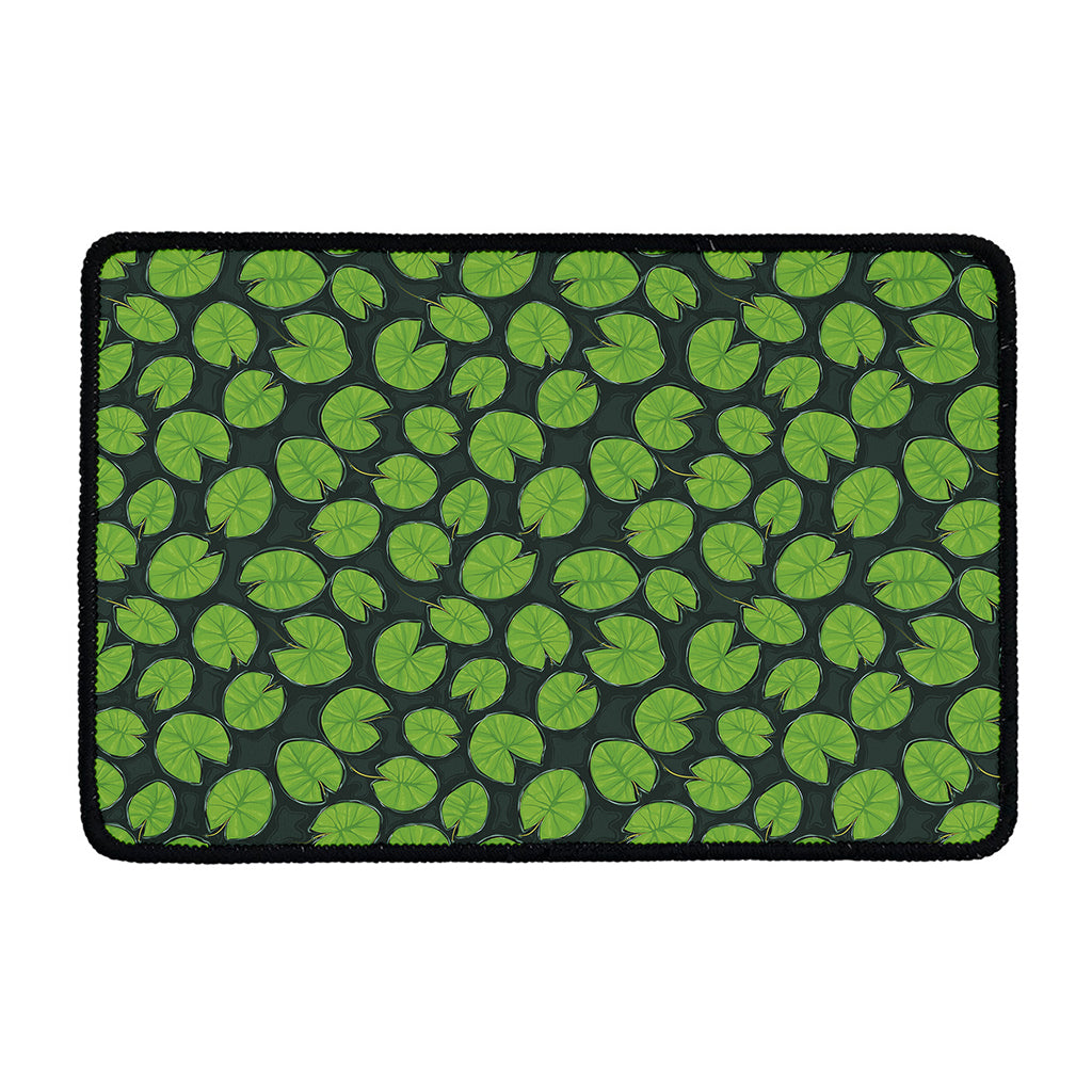 Water Lily Pads Pattern Print Kitchen Mat