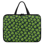 Water Lily Pads Pattern Print Laptop Sleeve With Handle