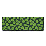 Water Lily Pads Pattern Print Long Kitchen Mat