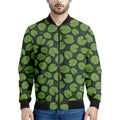 Water Lily Pads Pattern Print Men's Bomber Jacket