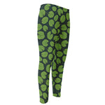 Water Lily Pads Pattern Print Men's Compression Pants