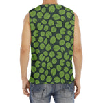 Water Lily Pads Pattern Print Men's Fitness Tank Top
