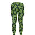 Water Lily Pads Pattern Print Men's Leggings