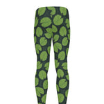 Water Lily Pads Pattern Print Men's leggings
