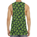 Water Lily Pads Pattern Print Men's Muscle Tank Top
