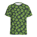 Water Lily Pads Pattern Print Men's Athletic T-Shirt