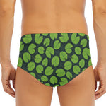 Water Lily Pads Pattern Print Men's Triangle Swim Briefs