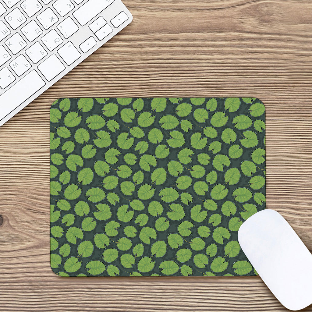 Water Lily Pads Pattern Print Mouse Pad