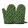 Water Lily Pads Pattern Print Oven Mitts