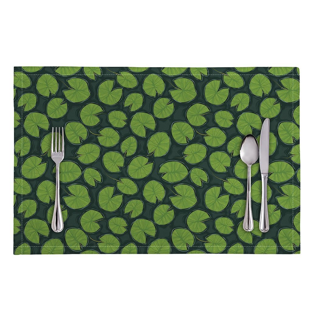 Water Lily Pads Pattern Print Placemat