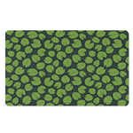 Water Lily Pads Pattern Print Polyester Doormat