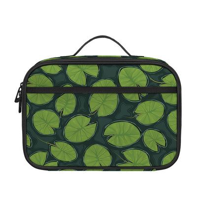 Water Lily Pads Pattern Print Portable Lunch Bag