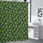 Water Lily Pads Pattern Print Premium Shower Curtain