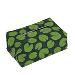 Water Lily Pads Pattern Print Rectangle Tissue Box Cover