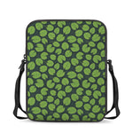 Water Lily Pads Pattern Print Rectangular Crossbody Bag