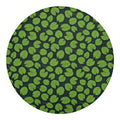 Water Lily Pads Pattern Print Round Blanket