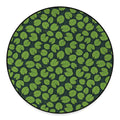 Water Lily Pads Pattern Print Round Floor Mat
