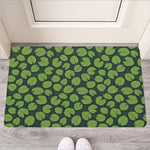 Water Lily Pads Pattern Print Rubber Doormat