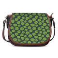 Water Lily Pads Pattern Print Saddle Bag