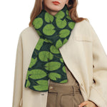 Water Lily Pads Pattern Print Scarf
