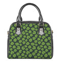 Water Lily Pads Pattern Print Shoulder Handbag