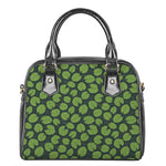 Water Lily Pads Pattern Print Shoulder Handbag