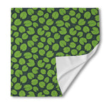 Water Lily Pads Pattern Print Silk Bandana