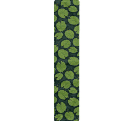 Water Lily Pads Pattern Print Table Runner