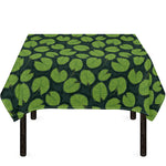 Water Lily Pads Pattern Print Tablecloth