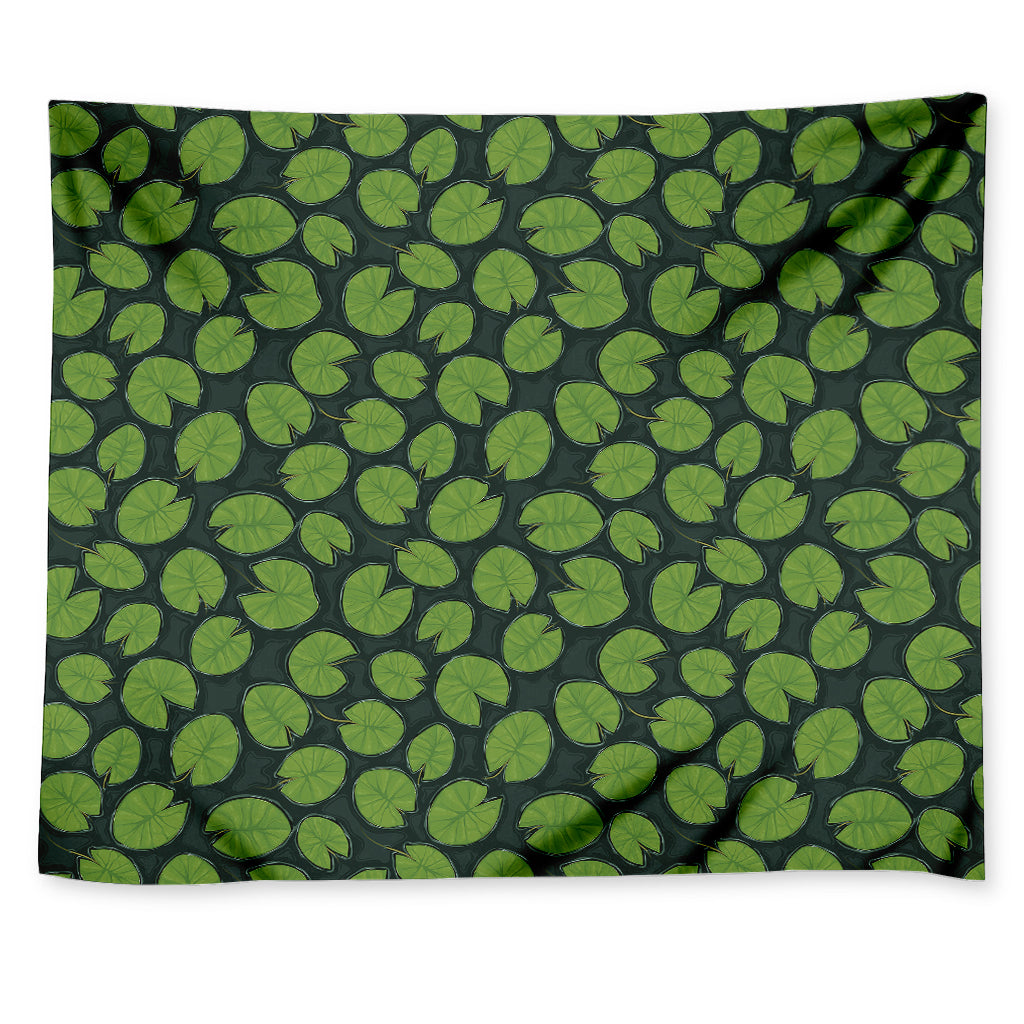 Water Lily Pads Pattern Print Tapestry