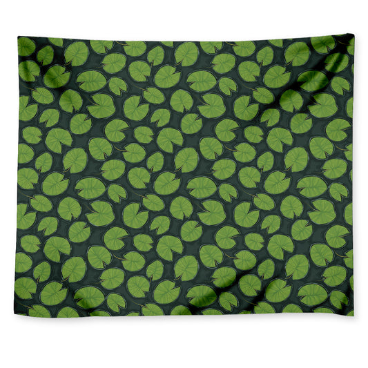Water Lily Pads Pattern Print Tapestry