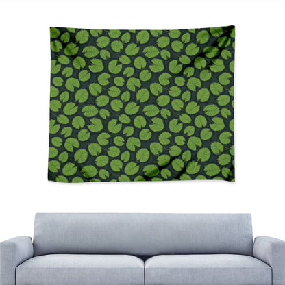 Water Lily Pads Pattern Print Tapestry