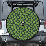 Water Lily Pads Pattern Print Tire Cover With Camera Hole