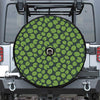 Water Lily Pads Pattern Print Tire Cover With Camera Hole