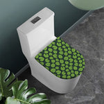 Water Lily Pads Pattern Print Toilet Lid Cover