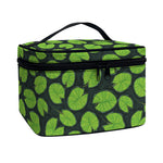 Water Lily Pads Pattern Print Travel Makeup Bag