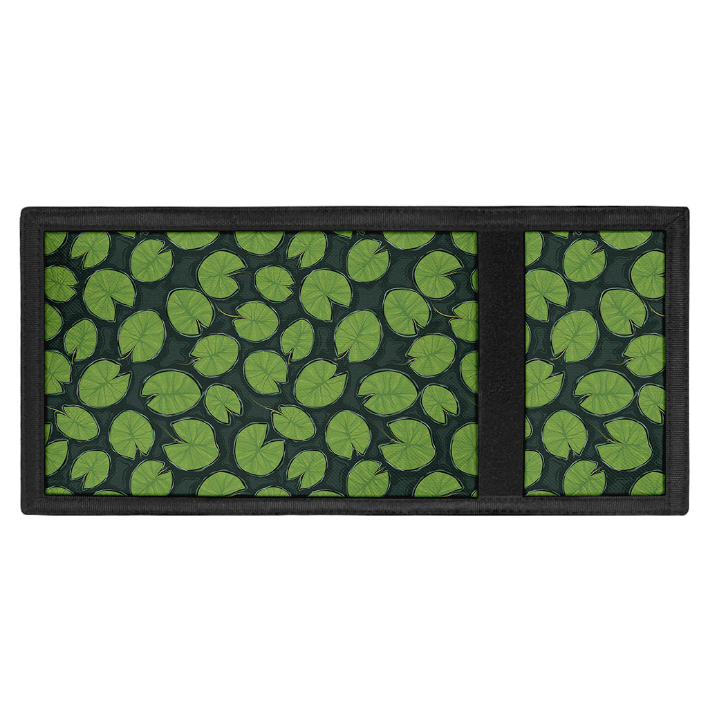 Water Lily Pads Pattern Print Trifold Wallet