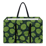 Water Lily Pads Pattern Print Utility Tote Bag