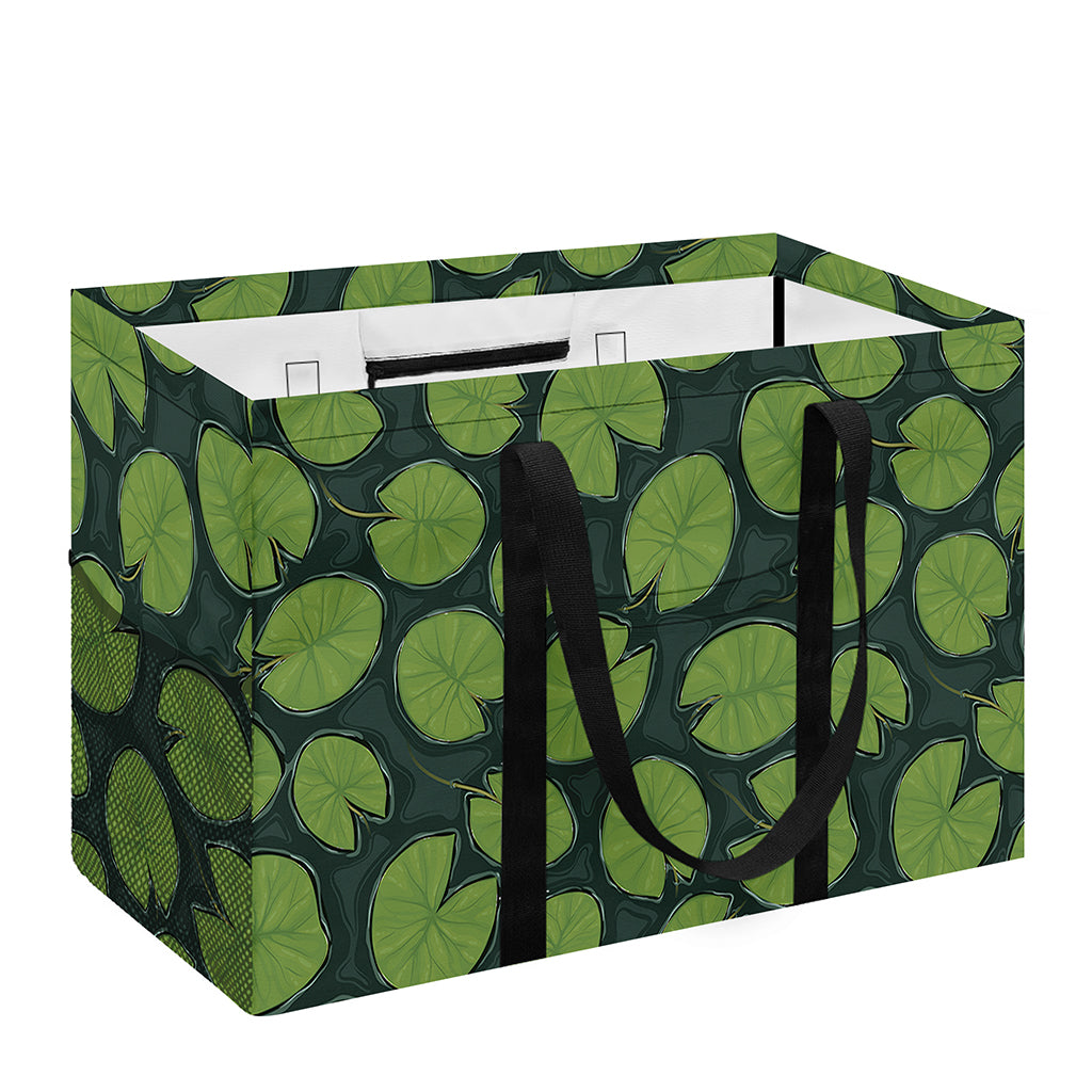 Water Lily Pads Pattern Print Utility Tote Bag