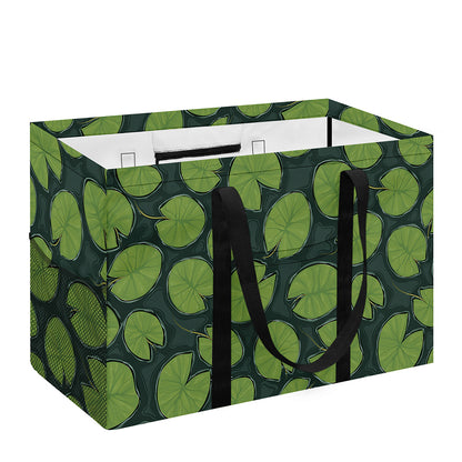 Water Lily Pads Pattern Print Utility Tote Bag
