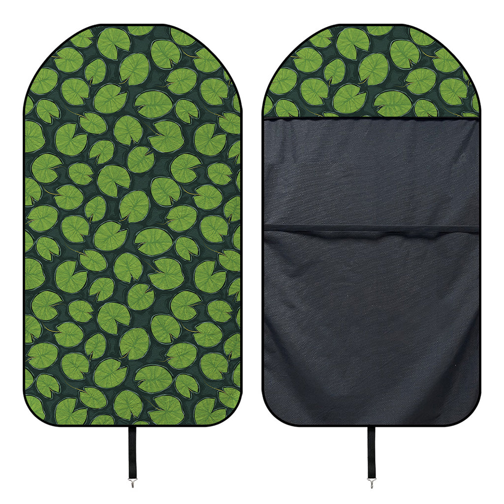 Water Lily Pads Pattern Print Waterproof Car Seat Cover
