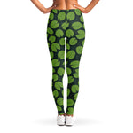 Water Lily Pads Pattern Print Women's Leggings