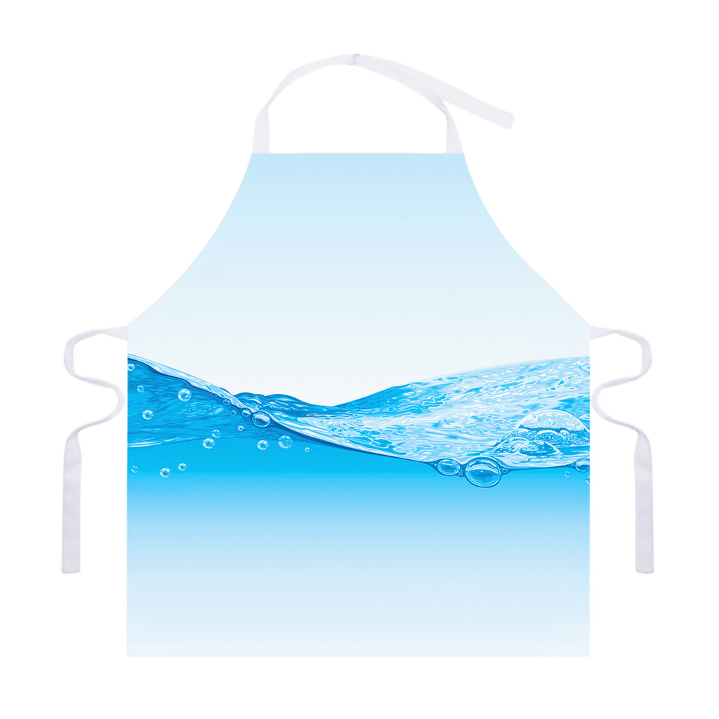Water Wave Print Adjustable Apron