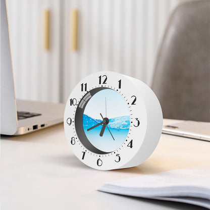 Water Wave Print Alarm Clock