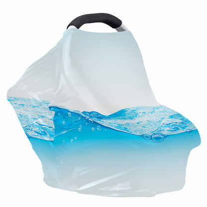 Water Wave Print Baby Seat Cover