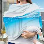 Water Wave Print Baby Seat Cover